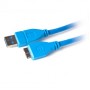 Cablu USB 3.0 AM tata - MicroB tata, lungime 1m, 5Gbps, blue, Digitalbox BASIC.LNK DBBL-USB30AMMicro1